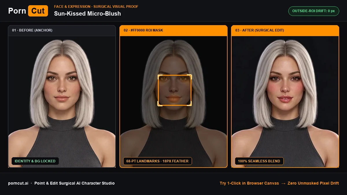 Sun-Kissed Micro-Blush & Dewy Cheek Glow