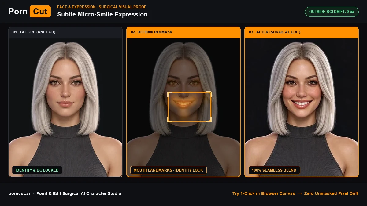 Micro-Expression Pack: Cold Aloof to Playful Smile